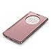 LG G4 Case,Mirror Smart Clear View Window Flip Case Cover For LG G4 - rose gold