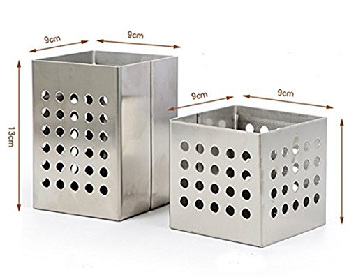 Stainless steel chopsticks tube tableware storage rack drain rack shovel spoon bucket knife fork storage Box