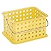 InterDesign Storage Organizer Basket, for Bathroom, Health and Beauty Products - Small, Yellow