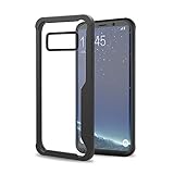 Tonicstar Samsung Galaxy S8 Case, Crystal Clear Cover Case Shock Proof, Scratch Proof with Transparent Hard Plastic Back Black