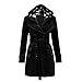 Envy Boutique Women's Military Button Hooded Fleece Belted Jacket