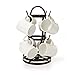 Gourmet Basics by Mikasa 5158729 Metal Rotating 8-Cup Mug Tree, Antique Black