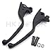 HONGK- Parts Black Brake Clutch Hand Levers Compatible with 2008-2013 Touring and Trike Models 2014-later FLHR and FLHRC (Does NOT fit Models Equipped with Hydraulic Clutch) [B01BI7ZUDK]