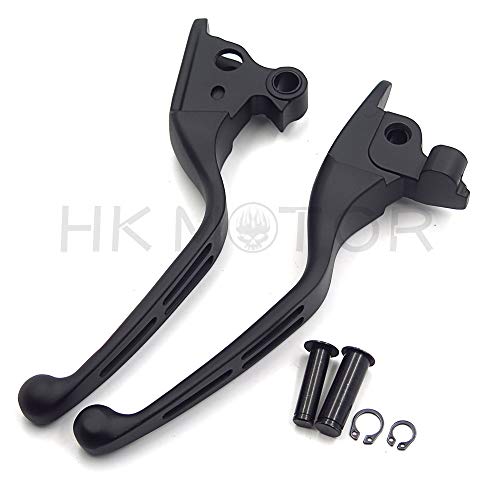 HK GROUP Motorcycle Parts Black Brake Clutch Hand Levers For Harley 2008-2013 Touring and Trike models 2014-later FLHR and FLHRC (DOES NOT fit models equipped with hydraulic clutch)