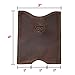 Hide & Drink, Rustic Leather Pocket Sleeve Wallet, for Easy Travelers, Commuters, Card Holder Handmade, Includes 101 Year Warranty (Bourbon Brown)
