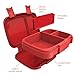 Bentgo® Fresh – Leak-Proof, Versatile 4-Compartment Bento-Style Lunch Box with Removable Divider, Portion-Controlled Meals for Teens and Adults On-The-Go – BPA-Free, Food-Safe Materials (Red)