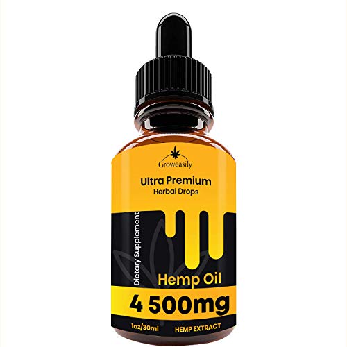 Hemp Oil Full Spectrum Extract 4500mg, All-Natural Drops for Pain, Stress, Anxiety Relief, Deep Restful Sleep Hemp Oil Full Spectrum Extract 4500mg, All-Natural Drops for Pain, Stress, Anxiety Relief, Deep Restful Sleep