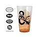 JUST FUNKY Dungeons and Dragons Pint Glass,Beer Glass, Drinking Glass, FAIL& CRIT Set of 2, 16oz