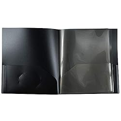 JAM PAPER Heavy Duty Plastic Multi Pocket Folders