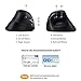 AUTLEY Wireless Vertical Mouse, 2.4G Optical Ergonomic Mouse for Laptop, Computer, MacBook, Adjustable DPI 800/1200/1600, Black