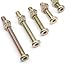 M6 Baby Crib Hardware Replacement Kit, cSeao 50pcs Socket Cap Bolts Barrel Nuts Assortment Kit for Bunk Bed Furniture Chairs, M6x20mm/ 30mm/ 40mm/ 50mm/ 60mm