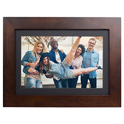 Brookstone PhotoShare 10” Smart Digital Picture Frame, Send Pics from