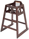 Winco CHH-103 Unassembled Wooden High Chair, Mahogany
