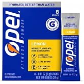 Propel Lemon Electrolyte Hydration Drink Mix, Zero Sugar, 8 Stick Packets | Single serve sachets pour into a bottle of water for refreshing daily flavor at the office, gym or on long family drives