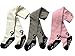 TAIYCYXGAN Baby Girls 0-3T Infant Stock Legging Pants 3 Pack Tights Panties Stockings White Grey Pink 6-12 Months