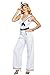 Dreamgirl Women's Anchors Away, Blue/White, S