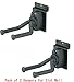 Top Stage JX-10 Set of 2 Guitar Hangers Slatwall Display Stands, Black