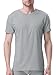 David Archy Men's 3 Pack Rib Modal Crewneck Undershirts (S, Gray)