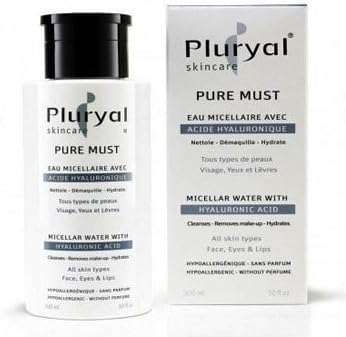 PLURYAL - PURE MUST Eau micellaire nettoyage visage et yeux
