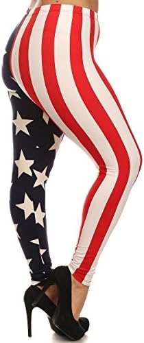 World of Leggings American Flag Leggings - Plus Size