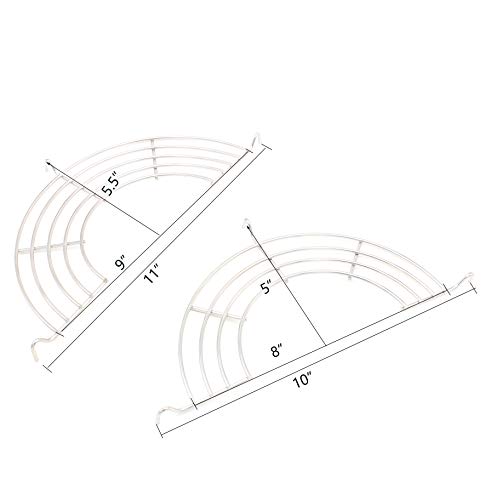 Castuvy Stainless Steel Drain Frying rack, Semi-circular oil Drain Rack Fritters Filter oil Net, Set of 4 - Thumbnail 2