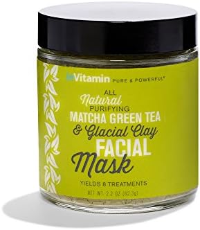 Natural Matcha Green Tea &amp; Glacial Clay Facial Mask (2.2 oz)