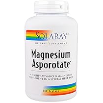 Solaray Magnesium Asporotate Supplement, 180 Count