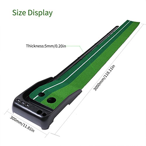 Golf Putting Mat, OUTAD Indoor / Outdoor Golf Putting Green With Auto Ball Return - Thumbnail 5