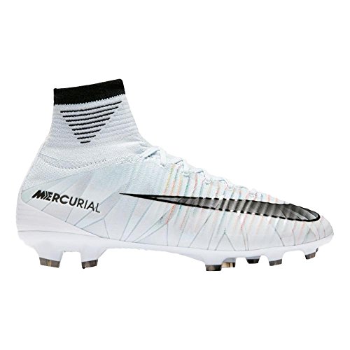 Nike youth mercurial superfly v cr7 df fg cleats [blue tint] (4.5…