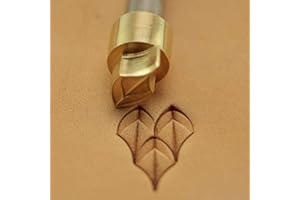 DandS ltd Leather Stamp Tool, Dragon Scale, Professional Steel Craft Tool for Leatherworking, Embossing, Carving & Stamping Leather Projects, Belts Wallets & DIY Projects Compatible with Mallet #228