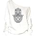 Nawoshow Women's Pullover Casual Off The Shoulder Slouchy Sweatshirt Long Sleeve Hoodie