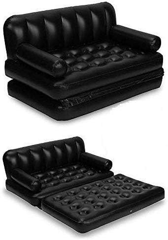 PHANTIO 5 in 1 Inflatable Three Seater Queen Size Sofa Cum Bed with Pump