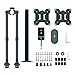 Dual Monitor Stand Dual Articulating Monitor Arm Double Monitor Desk Mount-Fits Most 13-27 Inch LCD LED Monitors Adjustable VESA Bracket with C Clamp, Grommet Mounting Base Hold 17.6 LBS by EVERVIEW
