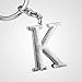 Z547_B New Arrival Adorable Alphabet Initial Letter K Keychain Key Ring