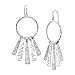 Silpada 'Nod To Mod' Fringe Drop Earrings in Sterling Silver