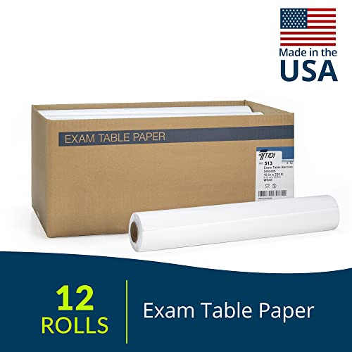 Avalon Papers Exam Table Paper, White, 18" x 225” (Pack of 12