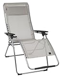 Lafuma Futura XL Zero Gravity Chair, Grey Steel Frame, Seigle