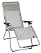Lafuma Futura XL Zero Gravity Chair, Grey Steel Frame, Seigle