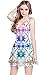 CowCow Womens Plus Size Dress Tie Dye Aztec Print Ethnic Style Summer Tribal Reversible Sleeveless Dress, XS-5XL