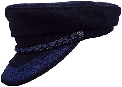 Parthenon Blue Wool Greek Fisherman Cap