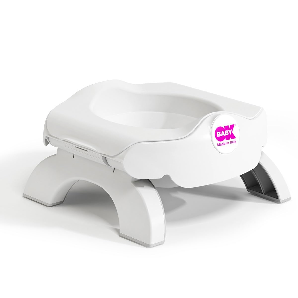 OKBaby Roady 3-in-1 Potty, Travel Potty and Toilet Training Seat, White