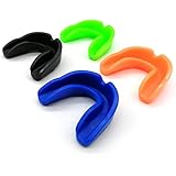 Zooshine Set of 4 Sports Mouth Guard for Kids, BPA Free Mouth Guards for Boxing Football Hockey Karate Rugby