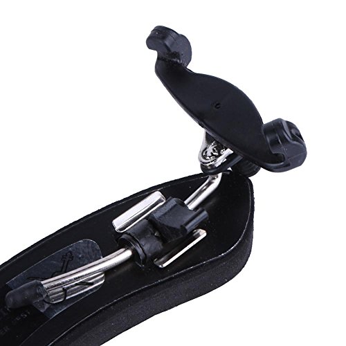 Adjustable Violin Shoulder Rest for 1/2-1/4-1/8 Violin Fiddle Viola Violin with Collapsible and Height Adjustable Feet