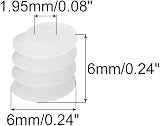 sourcing map 40Pcs Plastic Worm Gears Module 0.5 White for RC Car DIY Robot view 2