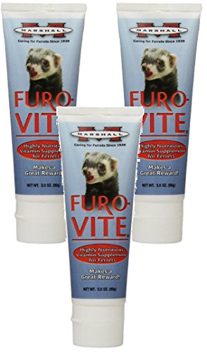 (3 Pack) Marshall Furo-Vite Vitamin Supplement Paste for Ferrets, 3.5-Ounce Each