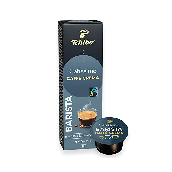 Tchibo Cafissimo Caffè Crema Barista Kaffeekapseln, 10 Stück, nachhaltig & fair gehandelt