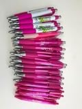 36 Lot Misprint Ink Pens, Ball Point, PINK Plastic Barrel, Retractable