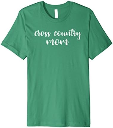 Mens Cross Country Mom Cute T Shirt for Sports Mom in Team Colors Large Kelly Green