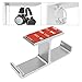 APPHOME Headphone Hanger Stand Under Desk Hook Aluminum Stick-On Adhesive Dual Headsets Holder Mount PC Gaming Accessories for All Headphones