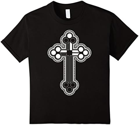 Kids Christian t-shirt Elegant Celtic Holy Cross Jesus t-shirt 4 Black